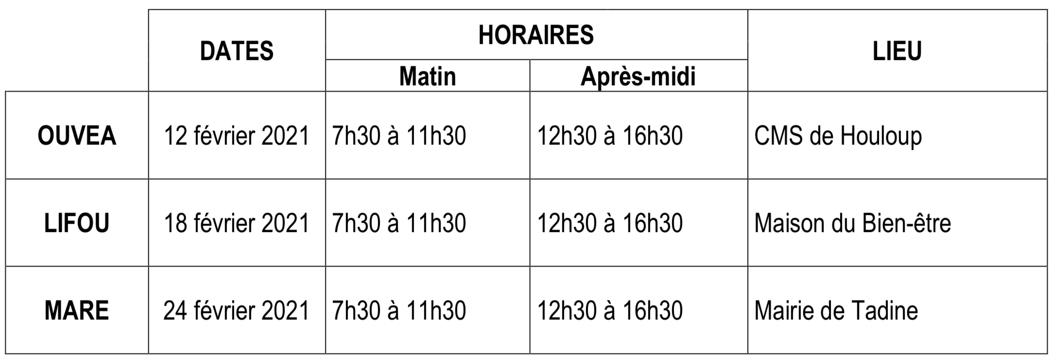 Calendrier fev 2021