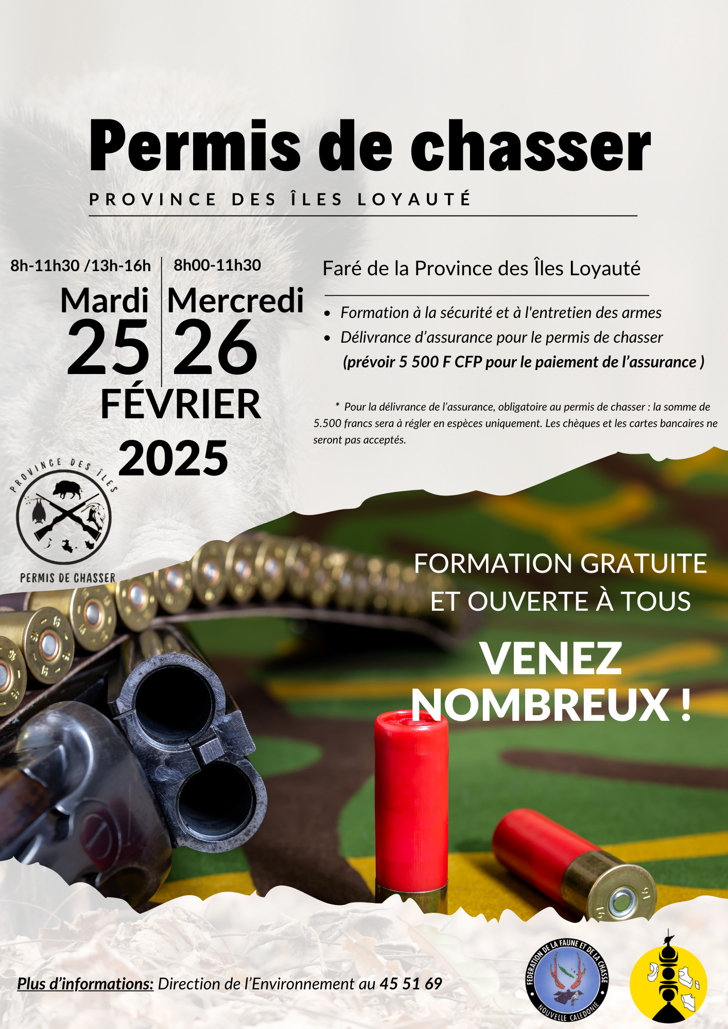 Formation permis de chasser 