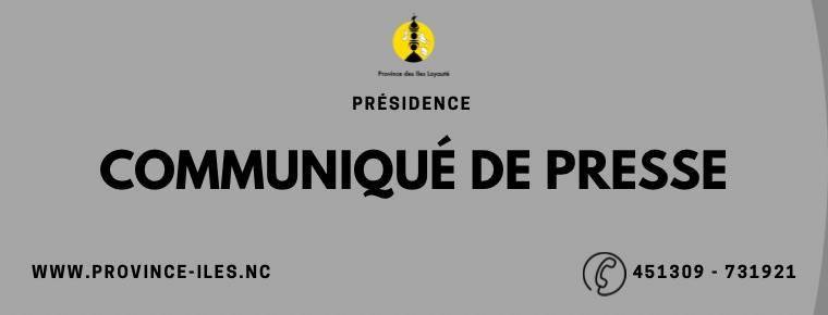 communiqué de presse